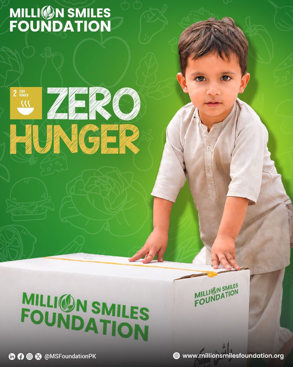 MSfoundationPK's tweet photo. What does ending HUNGER really change?

For a child, a nutritious meal is more than food. It is energy to learn, strength to grow and hope for a healthier tomorrow.

Together, We Can Fight HUNGER. Together, We Can Create a Million Smiles.

#ZeroHunger #SDG2 #MSF https://t.co/Nx8vmAHoxB