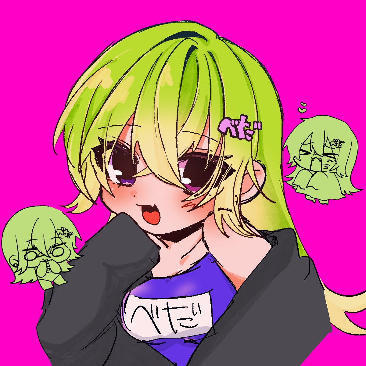 L93aXx's tweet photo. #ヤニべだーと 
配信で言ってた絵です💕お顔描き込んでたら遅くなっちゃった😭💦 https://t.co/rFnODOpsRV