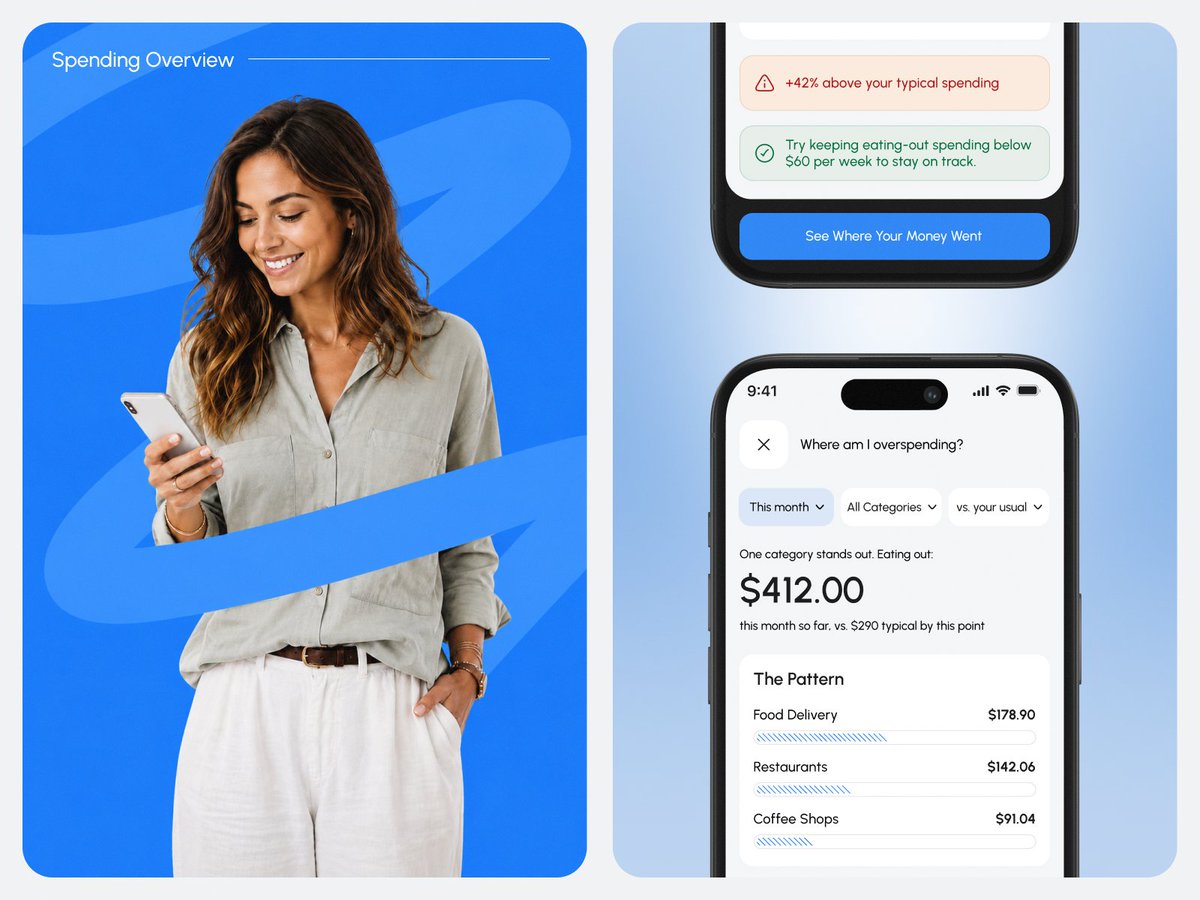 MultiQoS's tweet photo. 🧠 Smarter money management with an AI-powered finance companion.

💰 Track expenses, monitor transactions, analyze spending, and get personalized insights—all in one intuitive dashboard.
https://t.co/QimQdUi0PS

#FinTech #AI #UIUX #FinanceApp https://t.co/lG9oFmosUG