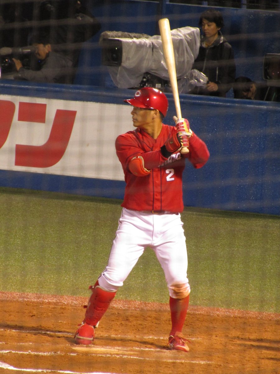 hithit4141's tweet photo. 2019年の広島・田中広輔⚾         
＠神宮球場        
ヤクルトvs広島　5/29                       

#広島東洋カープ 
#プロ野球 https://t.co/LGailvF73n