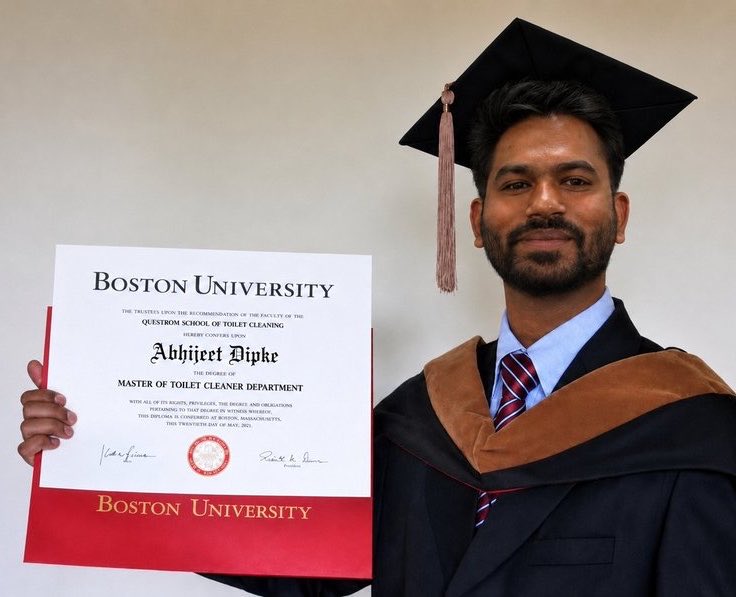 effucktivehumor's tweet photo. @abhijeet_dipke @narendramodi PM’s degree                       Your degree https://t.co/DXVW3Fr3Ad