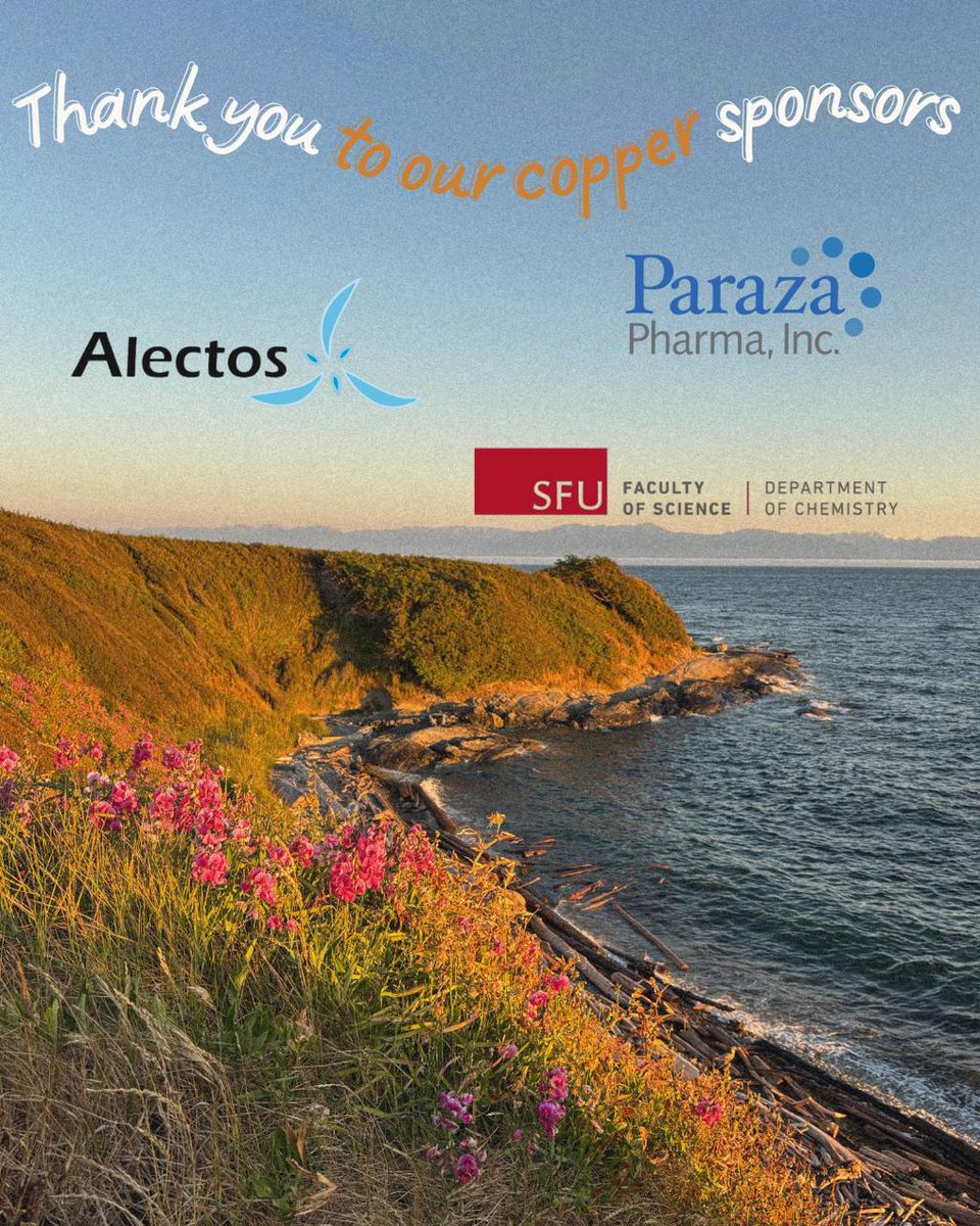 seatoskysummit's tweet photo. ✨Sponsor Spotlight ✨

A huge thank you to our incredible Sea to Sky Summit sponsors! 

🥇 Gold: @GileadSciences , @pharmablock, @WuXi_AppTec, @CanJChem
🥈 Silver: @Syngenta , @SnapdragonChem, @pharmaron , @sanofi , @EurofinsEENA, @SFU_GradStudies,  @ubcscience, @UBCChem, @XenonPharma,  UVIC Chemistry
🥉 Copper:  @IncParaza, @SFUChemistry, Alectos Therapeutics Inc.,

Your support helps make this upcoming event possible and brings together an amazing community organic/bio-organic chemistry and scientific innovation. 

Thank you for supporting our summit! 🏔️ 

Early-bird registration closes September 8th !!!
🔗 https://t.co/UbEG76ta8g

#sponsors #organicchemistry #medicinalchemistry #chemicalbiology #conference #seatoskysummit