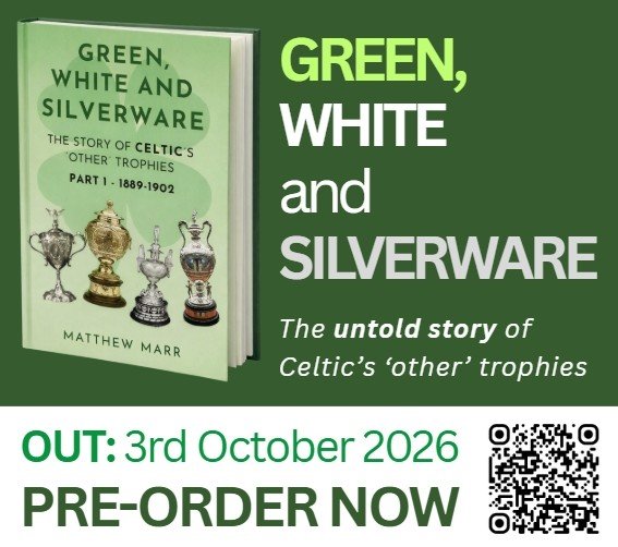 hailhailhistory's tweet photo. NEW CELTIC HISTORY BOOK!

One month today (3 October 2026) is the release of my new book.

'Green, white and silverware - Part 1' tells the story of Celtic's 'other' trophy wins.

Learn more or get pre-order information here:

https://t.co/1ECCuYpYyR

#Celtic #CelticFC https://t.co/fudrh6Bpqx