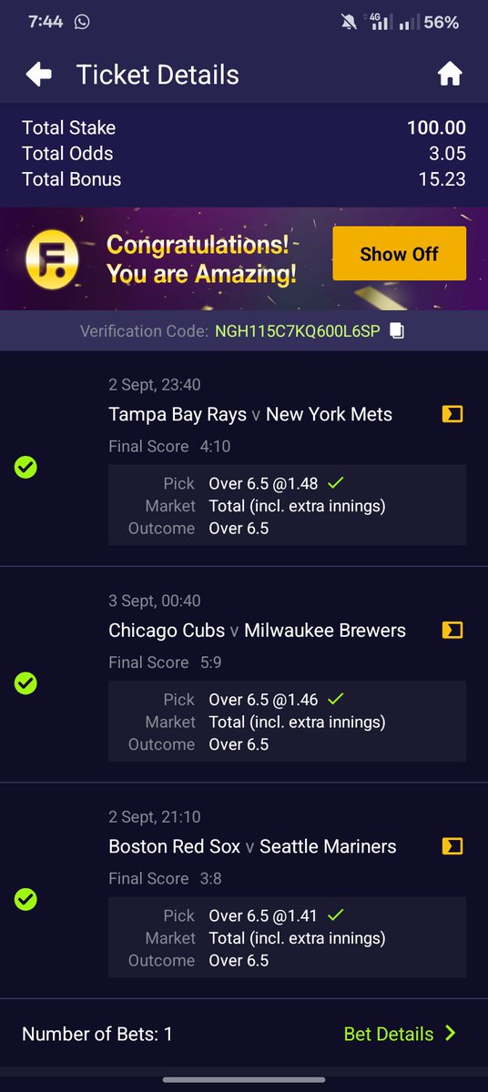 OkoiMichael10's tweet photo. THANKS 🙏 @BeatinTheBookie https://t.co/WClqgIlwsT