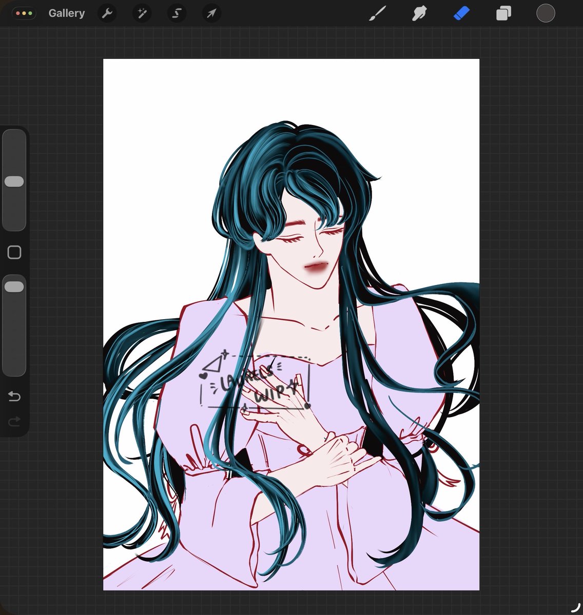la_laurels's tweet photo. 雨月🎀

#wip #art #oc https://t.co/LWShKobDvI