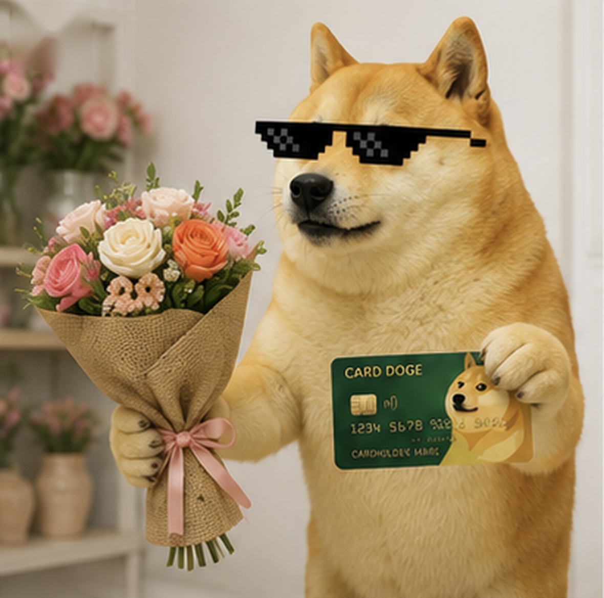 carddog_token's tweet photo. flowers, paid in under a second https://t.co/qwAy3OHkcE