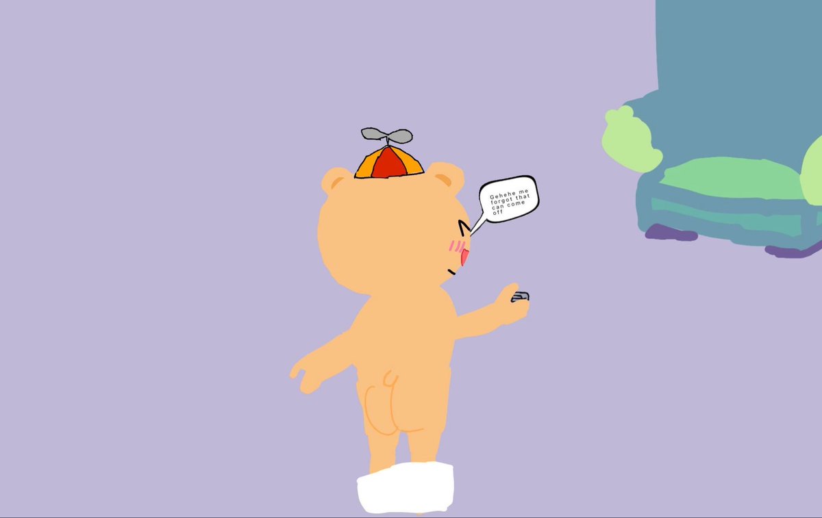 Sky9630's tweet photo. Repost Cub show you can take off his pin normally #htf #happytreefriends #cub #shota https://t.co/f1KCR7daRL
