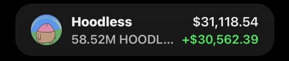 Stevengarayb's tweet photo. The wallet smiles when the timing is right 🟢💰

My TG fam caught $HOODLESS early and secured profits on the way up 🚀🔥

Timing matters. ⏱️📈

DM to join the Alpha TG for early entries 🟢

CA: GzttC7TXFVxcxgsSLja4PAHitaM9Jttc6YMDTUyrpump https://t.co/r1F1RZt2da