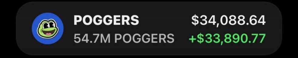 Stevengarayb's tweet photo. $POGGERS is PRINTING on my Alpha TG 🚀🏆

The fam is celebrating again 🥳💰

Another one in the bag. 🔥📈

CA: 49FXK7sSJT9f6c9WQ36VsaN73XmBiCQfgsELTqAFqrcK https://t.co/OmXxkoa8iP