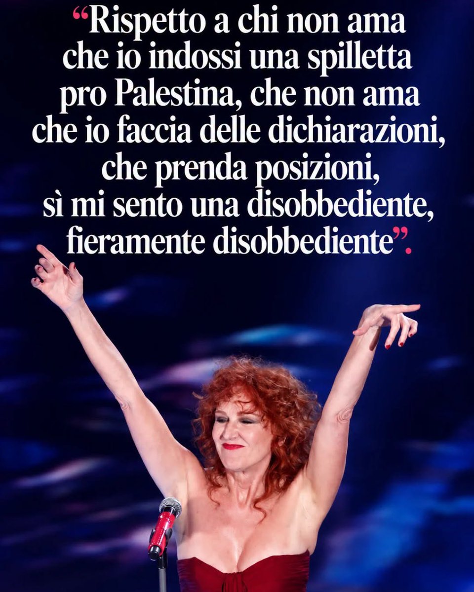 ruggierofilann4's tweet photo. SIC.!!! E NOI SIAMO FIERI DI TE FIORELLA. https://t.co/Un8XXWys72