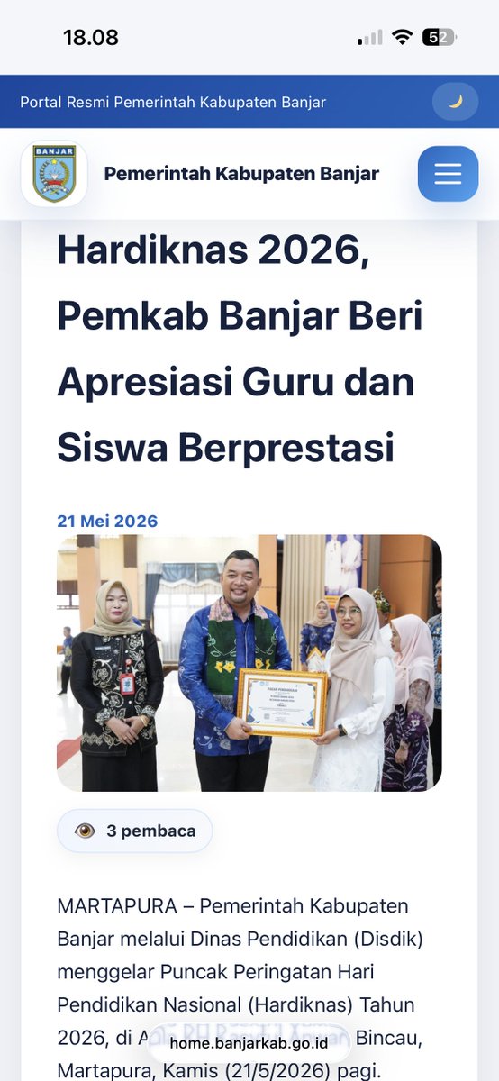 textcicicuit's tweet photo. melihat guru dan siswa menerima apresiasi di hardiknas 2026, jadi bukti bahwa pendidikan terus melahirkan karya dan prestasi yang patut dibanggakan  #GuruMadrasahBerkarya https://t.co/dGkEy7TVOk