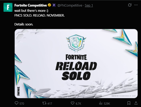 nickbotfnr's tweet photo. I think fortnite maybe planed it's comeback already @HYPEX @FNCompetitive https://t.co/fUAnAMrQNR