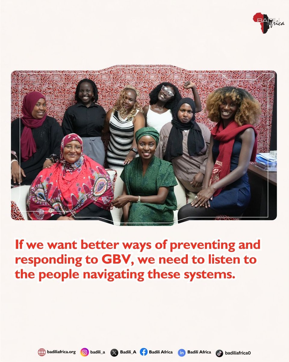 Badili_A's tweet photo. So we brought grassroots women and students into the conversation. We wanted to understand what GBV looks like from their perspective what makes it harder to prevent, report and respond to, and what needs to change.  Their voices will help shape the GBV response guidelines we are developing through #FemiRise. #EndFemicideke
