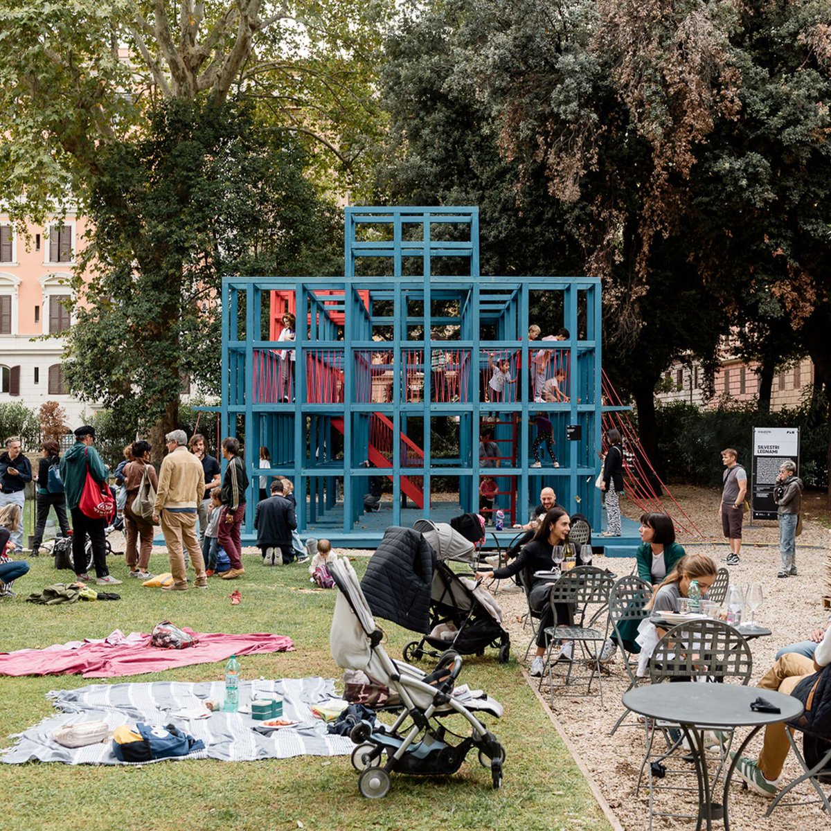 Archello's tweet photo. GiganteBlu by expandstudio reimagines Rome’s industrial heritage as a temporary, adaptable structure. 
https://t.co/SdXcLiaRpE 

#AdaptiveArchitecture #TemporaryArchitecture #ResilientDesign https://t.co/k8gR3bFnwk