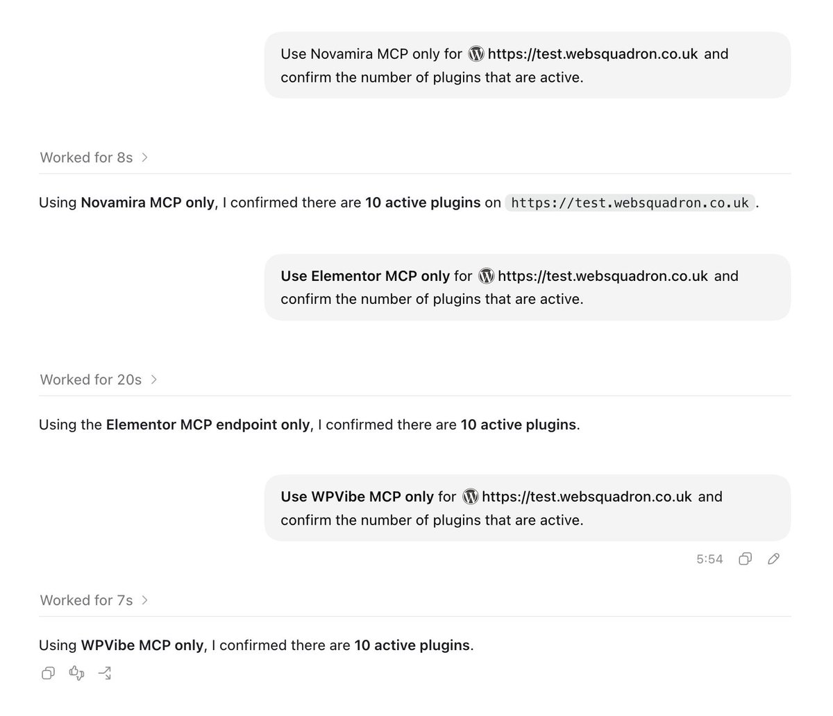 ImranWebsites's tweet photo. Can you have multiple MCP Adapters connected via Codex to the same WordPress site? Yes indeed, just make sure you state the MCP to use when prompting.
#wordpress #wordpressmcp #wordpressai https://t.co/H1jIfQcdrb