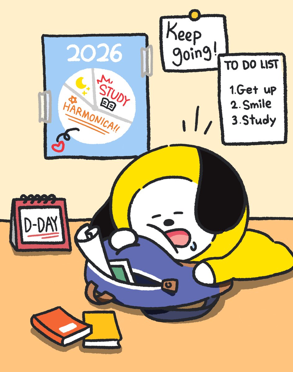 BT21_Japan's tweet photo. 新しいスタートに向けて準備バッチリ！💗✨
...リュックだけ除いて👀

#BT21 #SHOOKY #CHIMMY #TATA #VAN https://t.co/GXJnmcFyRv