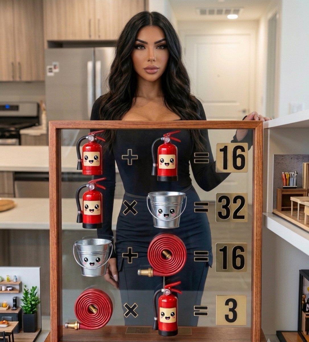 hamziforwin's tweet photo. Logic Check! Can you solve this fire safety puzzle? 🧠👇
​• Extinguisher + Extinguisher = 16
• Extinguisher × Bucket = 32
• Bucket + Hose = 24
• Hose × Extinguisher = ?
​Reply with your answer! 💬👇 #PuzzleTime #BrainTeaser #MathRiddle https://t.co/pJnhKmleDg