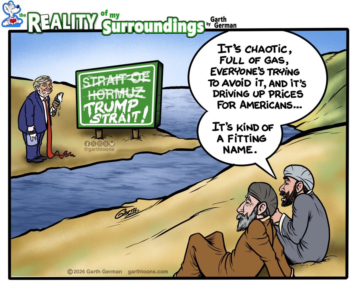 actualiteitjunk's tweet photo. #Trump #Renaming #StraitOfHormuz #IranWar #affordability #PriceIncrease #inflation...
@garthtoons https://t.co/H29cCBTRrQ