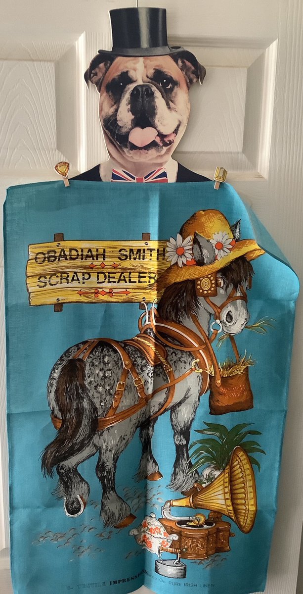 WatsonsVintage's tweet photo. This is such fun! Vintage 1970s 'Obadiah Smith' Horse Irish Linen Tea Towel - Retro Wall Hanging https://t.co/9kKxtdq8Hg via @Etsy #Vintage #TeaTowels #IrishLinen #CollectableLinen #70sLinen #RetroDecor #WallHanging #ScrapDealer #HorseDesign #kitsch https://t.co/f0GwUS2UZb
