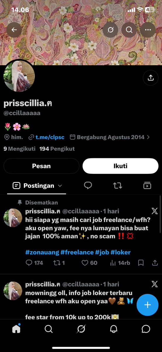 mOosfree's tweet photo. jangan percaya sama akun ini guyss
@ccillaaaaa 
#penipu #freelance #zonauang https://t.co/meneDj16E4