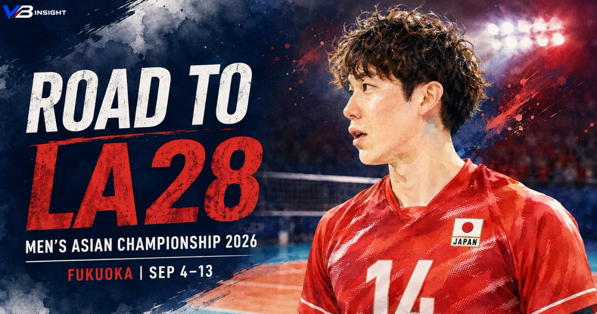 VB_InsightJP's tweet photo. 【明日開幕。優勝すればLA28へ🇯🇵】

男子バレー日本代表のアジア選手権が、明日9月4日に福岡で開幕。

初戦はオマーン。
その後、バーレーン、オーストラリアと対戦します。
石川祐希、髙橋藍、西田有志らが挑む、LA28出場権を懸けた大会。

日本代表の日程、放送・配信、組み合わせ、大会方式、注目ポイントを1ページにまとめました🏐

https://t.co/ffm3KsmOZQ

#男子バレー #バレーボール日本代表
