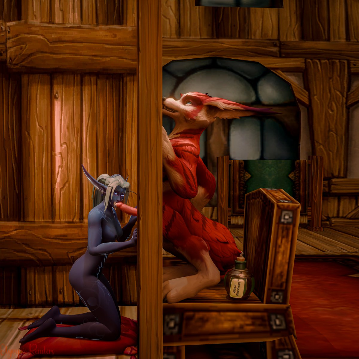 OlympicRenders's tweet photo. YCH! We found a use for the Goldshire Nightborne. 10 USD! Options are: Vulpera, Worgen (Tails optional), and Belf, Velf, Drac. Thank you to the 2 friends who modeled!
#WoW #Warcraft #Worldofwarcraft #nsfw #blender #belf #worgen #vulpera #furry #gloryhole https://t.co/tvl7j9s3K3
