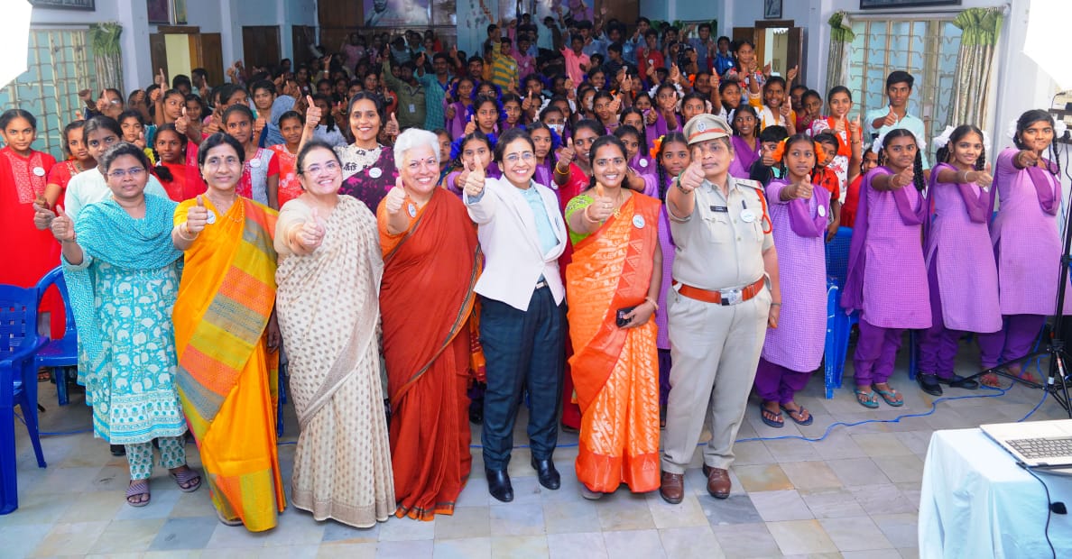 GurramRj's tweet photo. “It’s Me, a Child Ambassador” workshop was organized by VMM to empower children to prevent child marriages.Facilitated by Mrs.K.G.V. Saritha,IPS from the AP Police Department,the session encouraged children to speak up,seek helpand protecttheir rights.#JRC #ChildMarriageFreeIndia https://t.co/zq8r0x2NJV
