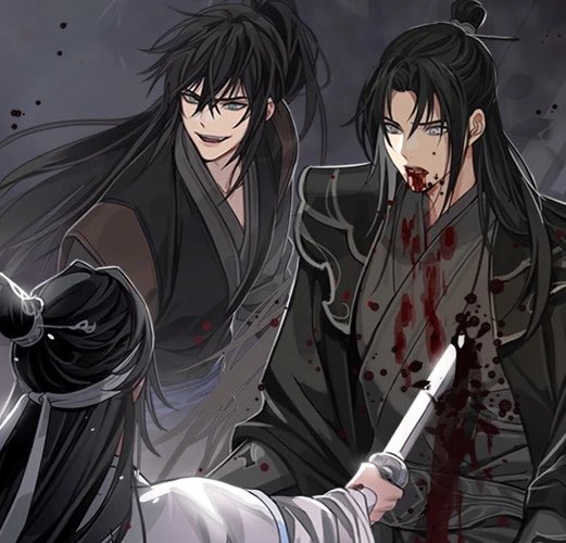 yuyu_finale's tweet photo. fucks me up tremendously that the artworks where song lan looks the most beautiful are also the ones where he’s being stabbed by xxc https://t.co/g9dgEw7UGa