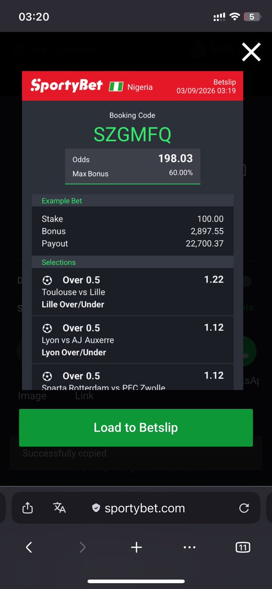 Ovpunter's tweet photo. Incoming community win 🏆😊

No joke with the game , he get why 

Code SZGMFQ

@sn_adebisi @sammy_odims https://t.co/U7p9Xf00SH