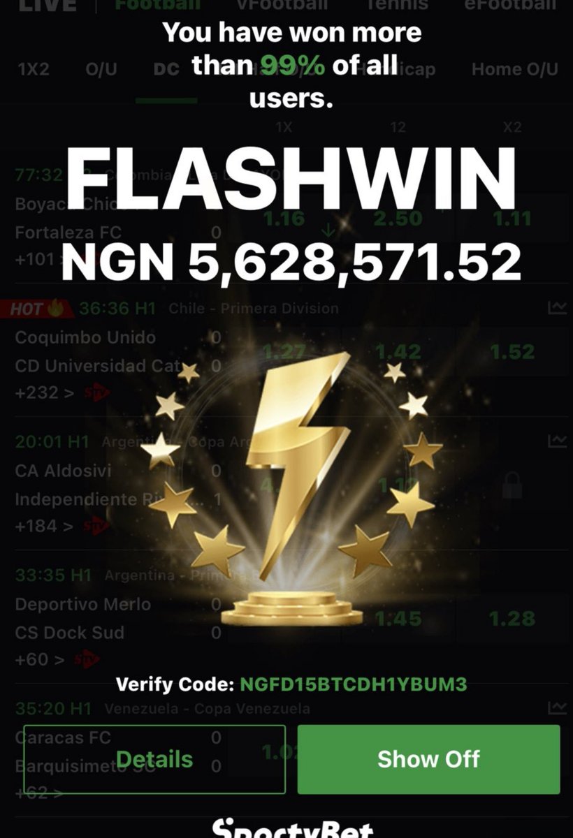 mastertips1516's tweet photo. 5.6m boom💥 💥✅ 

 Victory at last 🌅 

God is the greatest 💪 ✅💯

Crediting first 50likes and retweets

 N10K each, I'm so excited 🎉💯

You must follow and retweet to participate 💯✅ https://t.co/HXmExeZfkc