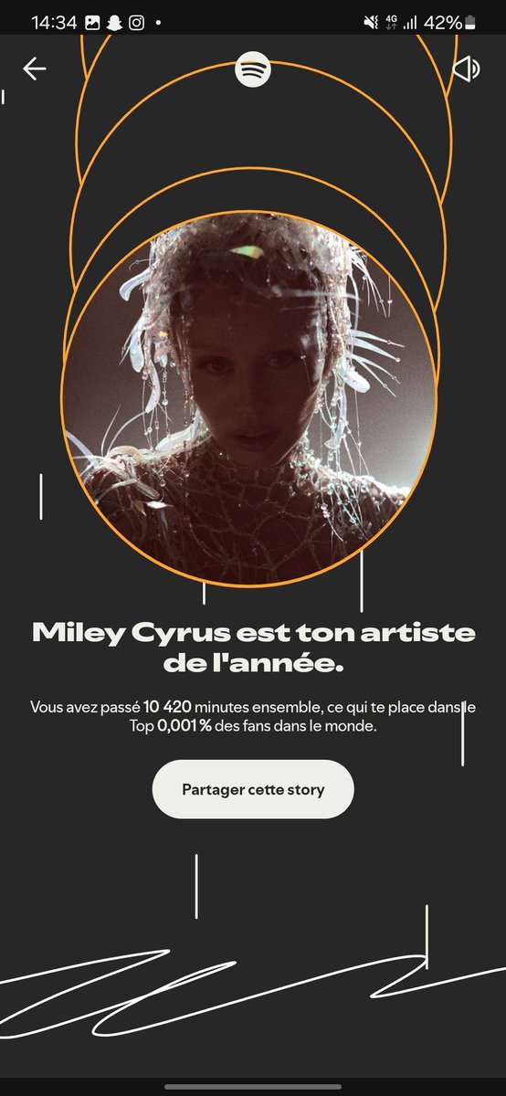 ilobjn's tweet photo. @Spotify @miley Si j'ai pas quand elle annonce l'Europe alors que je suis 0.001% je crève https://t.co/2wNjDXuU6D