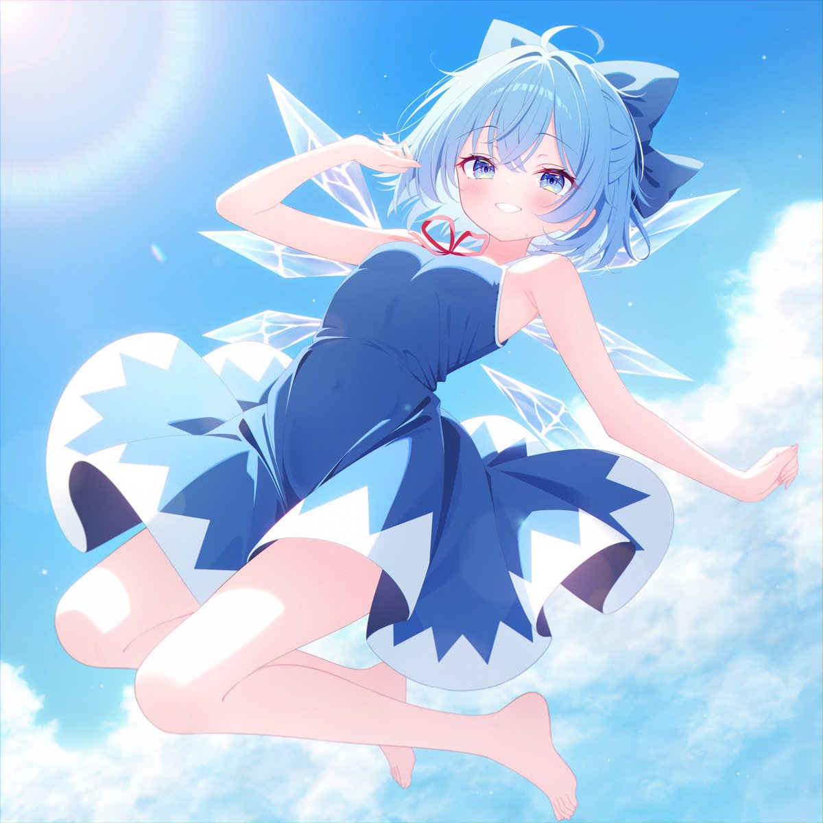 Ohako_Miv's tweet photo. 夏終わりなあ..
#チルノ #東方Projectㅤㅤㅤㅤ https://t.co/78qI8exFFr