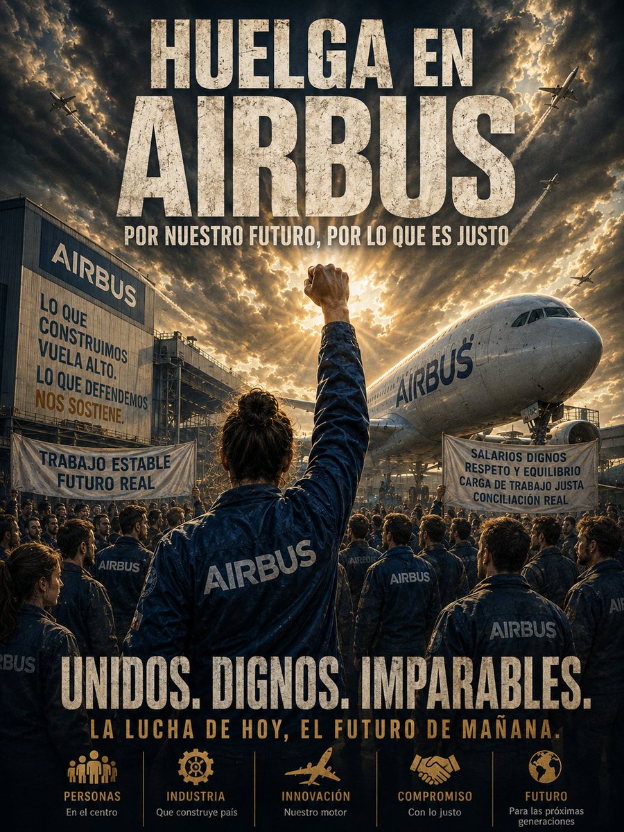 SamuelMotos's tweet photo. #AirbusHuelga https://t.co/9JyzuO1Odm