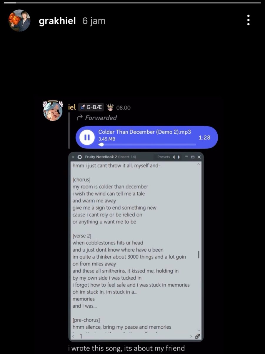 endswellra's tweet photo. eh pls mau bgt ini di spotify pls pls pls @grakhiel IM BEGGING YOUUUU (sumpah aku STARVEEDD for your new songs, iel 🧎🏻‍♀️ pls feed me something) https://t.co/fIq8onFx0b