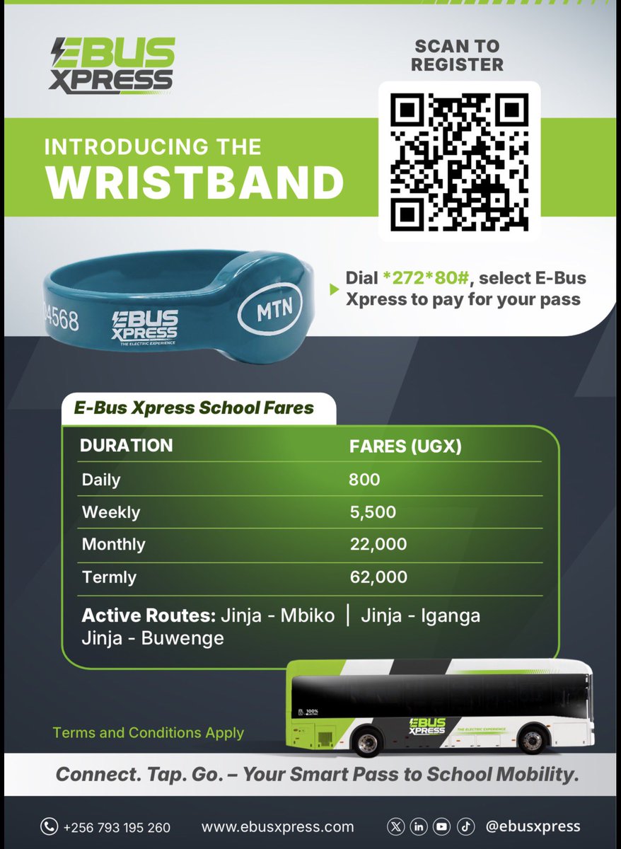 ebusxpress's tweet photo. Did you know your school going child will pay only 400 shillings to go to school on @ebusxpress?

Mwe, this is the #ElectricExperience ✅ https://t.co/9VobDpIMM6