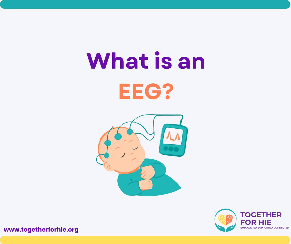 T4HIE's tweet photo. When your baby is in the NICU with a diagnosis of #HIE, seeing monitors and wires attached to your baby’s head can be scary.

One of the monitoring tools used in HIE care is an EEG (Electroencephalogram). Swipe through to learn more.

#EEG #NICU https://t.co/ckHbO4O31m