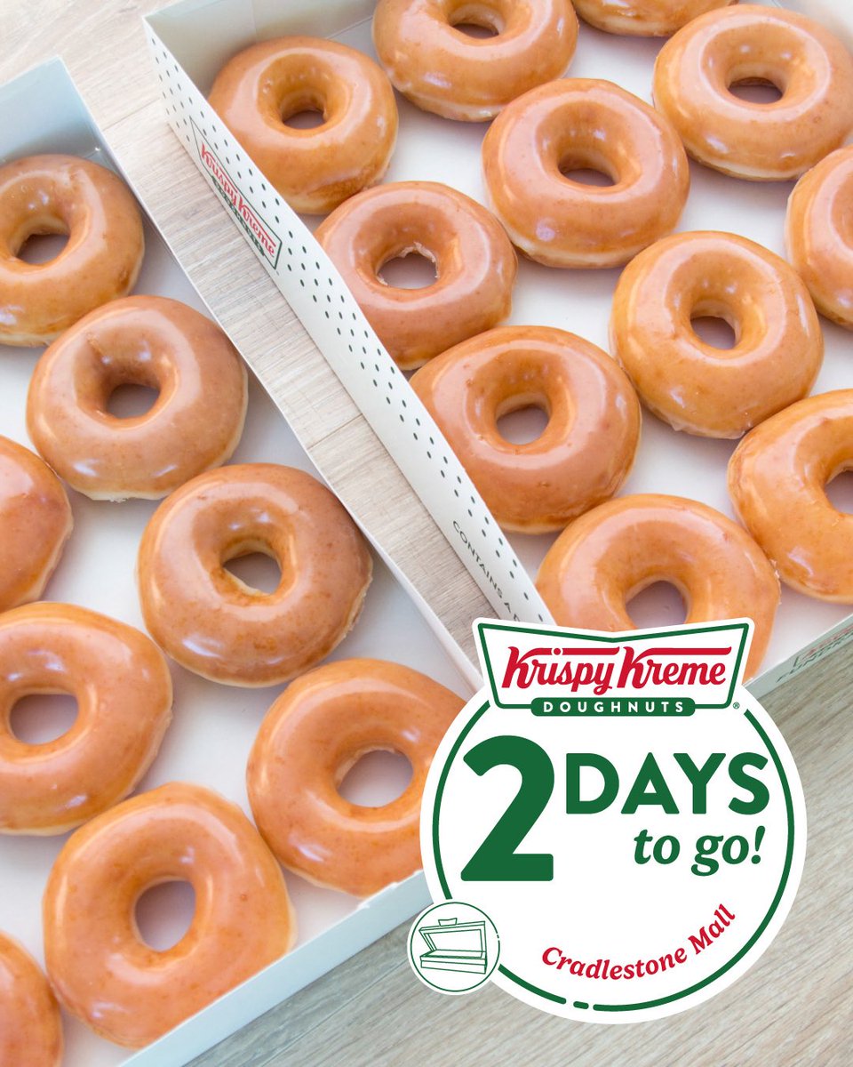 KrispyKreme_ZA's tweet photo. 📢 Cradlestone, ARE YOU READY?! 📢

In 2 days we’ll be opening at Cradlestone Mall! 🤩

📍 Store opens on Saturday, 5 September 2026 at 8am BUT to get rewarded for being the first 100 in line, you need to get there early! https://t.co/9pYOU5PsGb