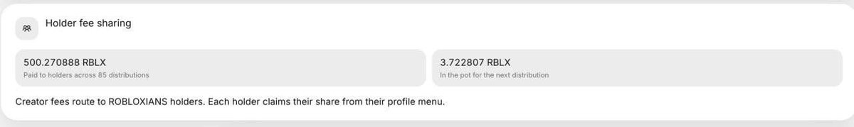 PotionLevel's tweet photo. So far 500 $RBLX ( $20,500 ) has been distributed to $ROBLOXIANS holders just for holding. 

We haven’t even started yet. https://t.co/UGBNYho5Yi