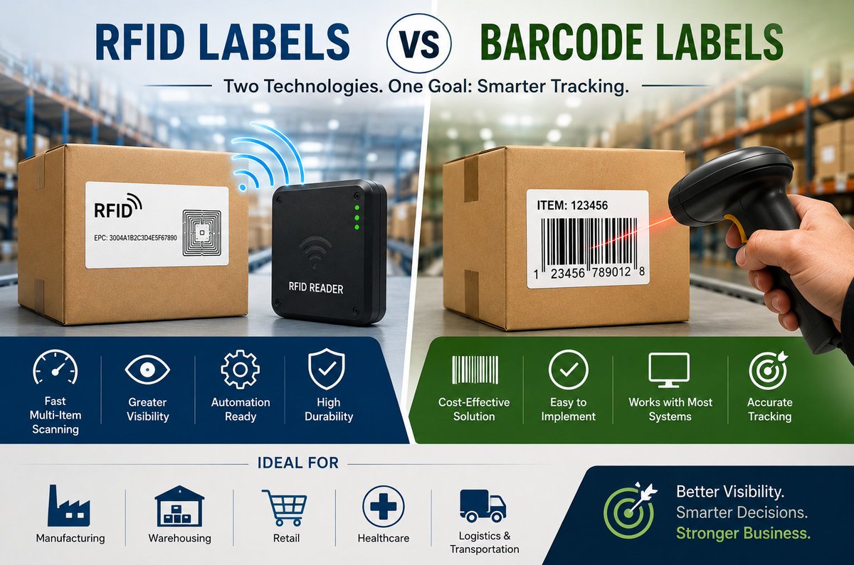 plctx's tweet photo. ๐ฆ RFID vs. Barcode Labels: Which is better for your business?
๐ Read the full guide here: https://t.co/qeQ0h3JWhu
#RFID #label #smarttracking #Barcode #scanning #InventoryManagement #AssetTracking #Warehouse #plctx https://t.co/ckzjKuCb0o