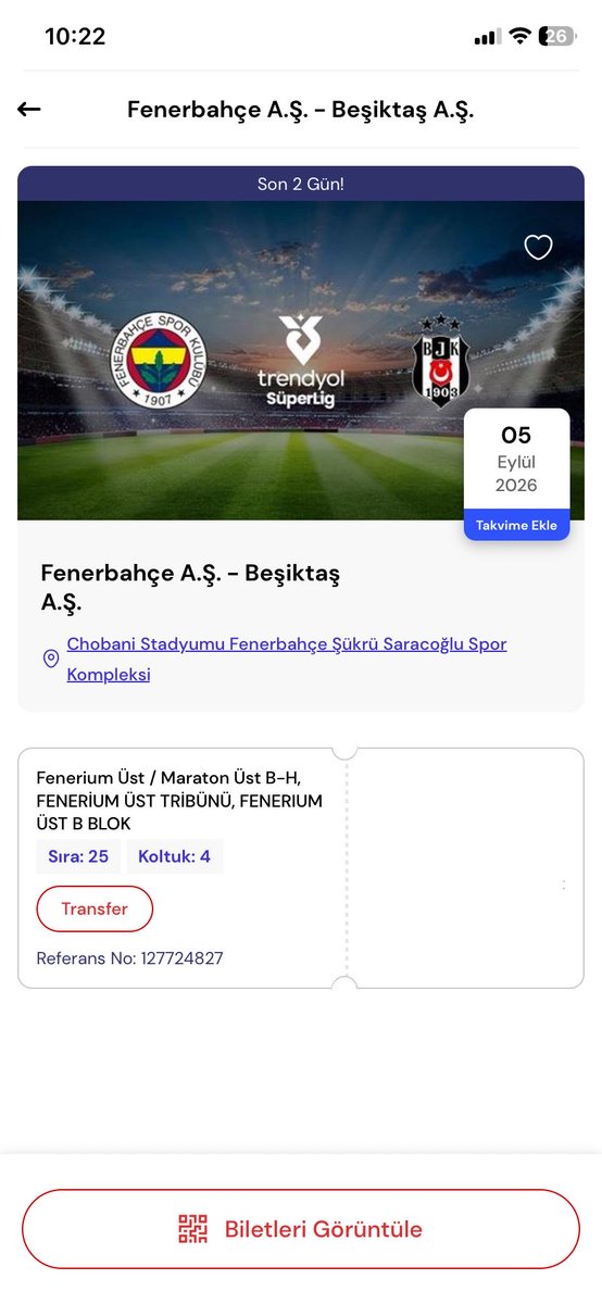 rdfeetzx's tweet photo. Fenerbahçe - Beşiktaş maçına bir adet Fenerium üst B blok biletim mevcut özel sebepten dolayı gidemiyorum. İlgilenen Dm atsın.

#derbi #uefa #Yönetimistifa #kombine #devir #biletarıyorum #YönetimUyumaFenereTransfer https://t.co/qQCt6QFXz1