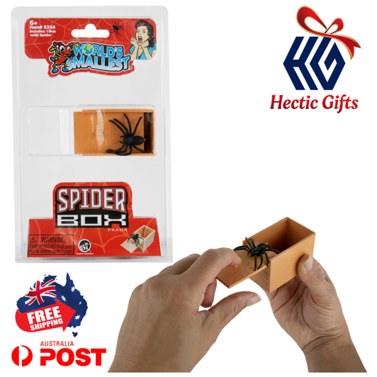 HecticGifts's tweet photo. NEW - The World's Smallest Spider Box Prank

https://t.co/Xlxg7Ocp5I

#New #HecticGifts #SuperImpulse #SI #WorldsSmallest #SpiderBoxPrank #Kids #Spider #Trick #Toy #Minature #Collectible #FreeShipping #AustraliaWide #FastShipping https://t.co/BuGliJUiiy