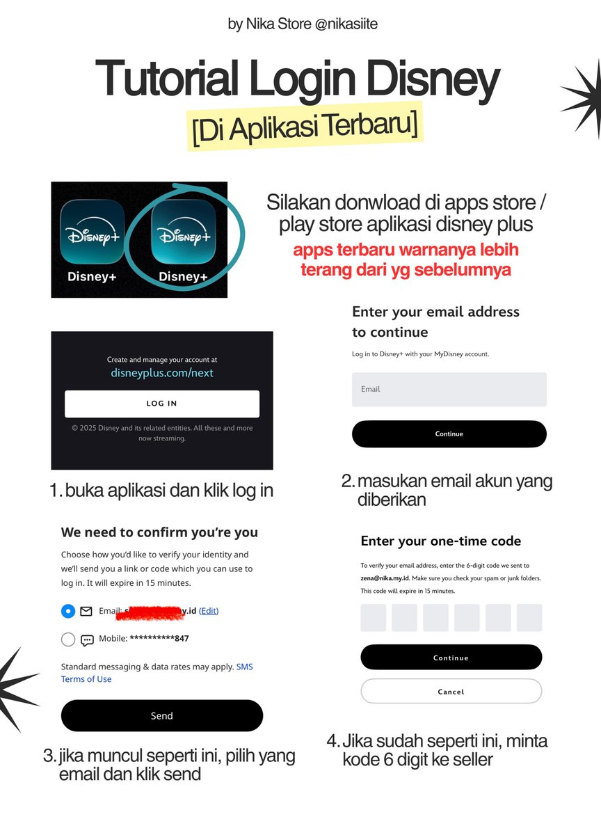 Rachellpaduano6's tweet photo. Panduan login apipi disn3y ya biar tidak bingung. 

Utk harga dari FH, kataku masih sm ya krn harga di web pun gaada kenaikan. Jadi harganya tetap sama seperti sebelumnya cmn bedanya skrg max login 10 dev ya untuk disn3y enih. 

thanks to: @nikasiite https://t.co/rZUFvWdITx