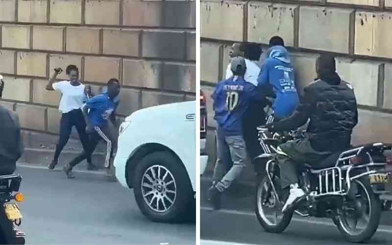 StandardKenya's tweet photo. VIDEO: Woman screams for help as two men ambush, rob her at Globe Roundabout

https://t.co/savm1i3ota https://t.co/X2drWsHBbR
