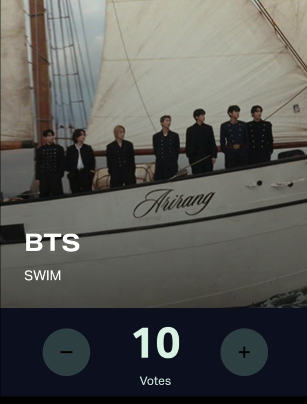 sleepinginsilk's tweet photo. 🚨 Vote for SWIM for VMAs   

 🔗 Song of the Year: https://t.co/VMQ9koqVu7  
🔗 Best K-Pop: https://t.co/cZFHP4ERxU https://t.co/BPLI6dnH9g