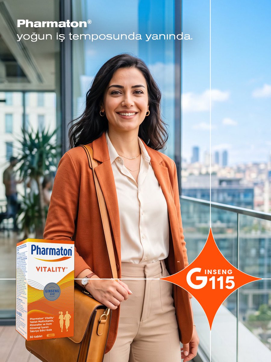 Pharmaton_TR's tweet photo. Gününüz ne kadar yoğun geçerse geçsin, yorgunluk ve bitkinlik geride kalsın. 🧡

Pharmaton® Vitality® içeriğindeki B2, B3, B6, B12, C vitaminleri ve Folik Asit, Demir ile yorgunluk ve bitkinliğin azalmasına katkıda bulunur. ¹,² https://t.co/jA0Ry9Oblm