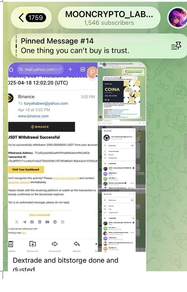 MooncryptoLab's tweet photo. One thing you can’t buy is trust. 

In Web3, promises are cheap. Execution is what matters.

Just wrapped up another successful campaign.
Dextrade and Bitstorage done and dusted. 

From exchange execution to creating real visibility, we focus on making sure the work actually delivers.

We don’t just talk about growth.

We show the work. 

Building something interesting in Web3?
Our DMs are open. Let’s talk.