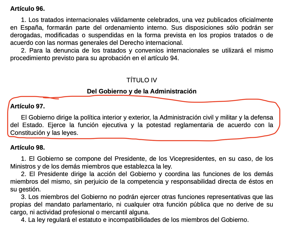 MiquelReal's tweet photo. Esta experta constitucionalista acusa al govern d'incomplir els articles 97 i 588 de la Constitució.
El 97 parla d'una cosa que no té res a vore amb el ella que diu.
El 588 no existeix. La C.E. només en té 169.
Gràcies @apuntnoticies per informar tan bé i a @ramircalvo pel vídeo https://t.co/YdZZdiYAse