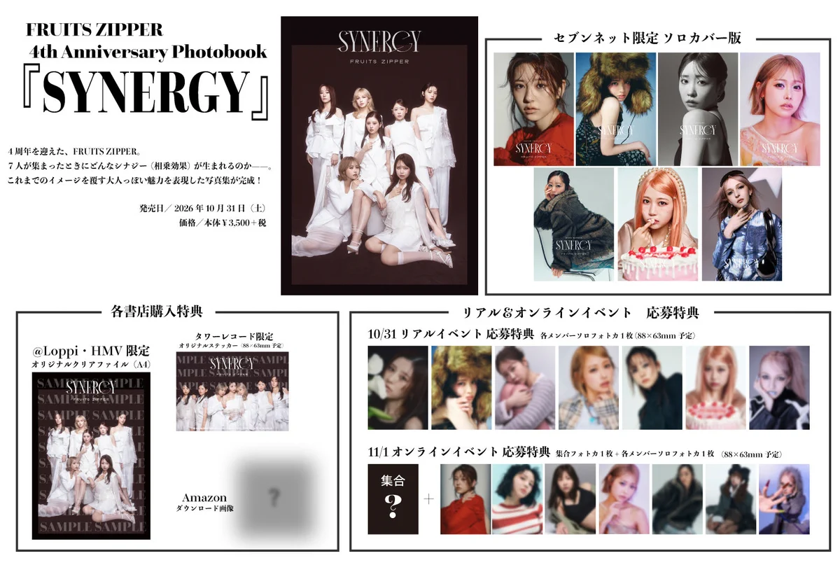 FRUITS ZIPPER 4th Anniversary Photobook『SYNERGY』 (@FZ_photobook) / X