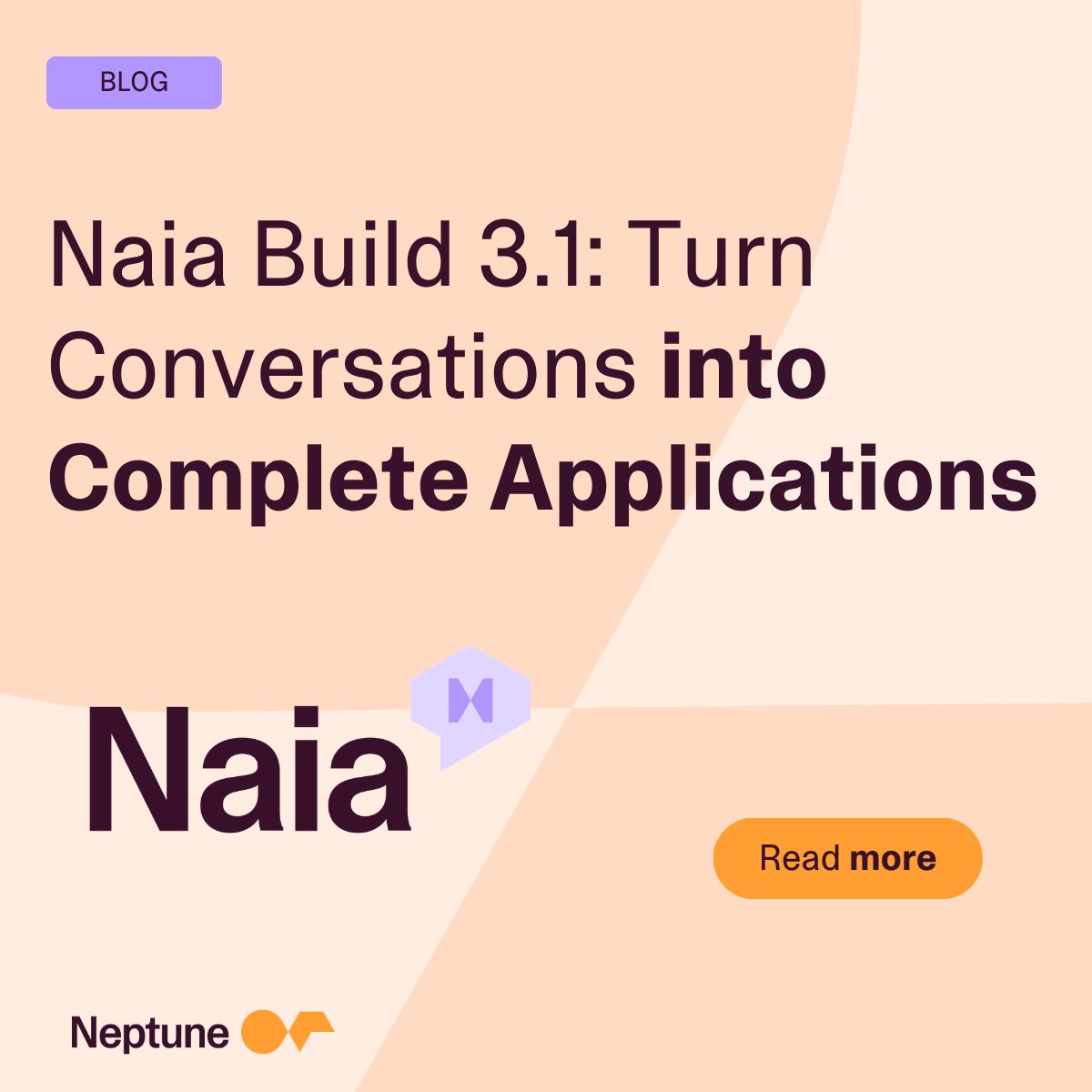 NeptSoft's tweet photo. 🚀 Naia Build 3.1 is here, and it's awesome.

Turn conversations into complete applications.

That's not a tagline; it's what our customers asked for and what we built.

Read the full breakdown of Build 3.1 👇

https://t.co/Q0twqXAwwS

#LowCode #SAP #AI #NeptuneSoftware https://t.co/gfBMgwbGsu