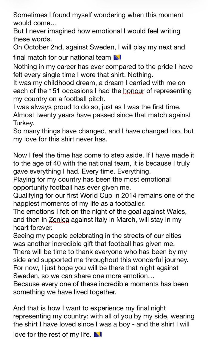 EdDzeko's tweet photo. 🇧🇦 https://t.co/cJ9Qcn9SiU